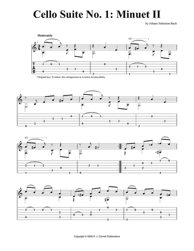 Cello Suite No. 1: Minuet II