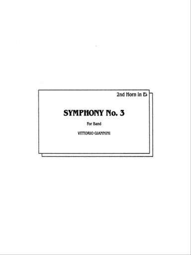 Symphony No. 3 for Band: WP 2nd Horn in E-flat