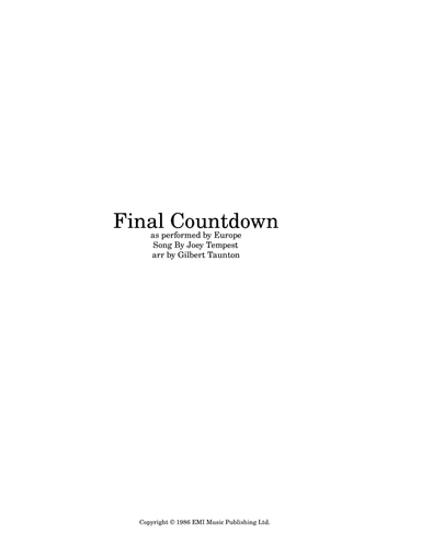 Final Countdown