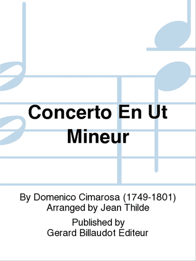Concerto En Ut Mineur