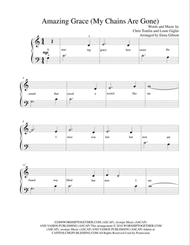 Amazing Grace (my Chains Are Gone)