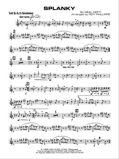 Splanky: 2nd E-flat Alto Saxophone