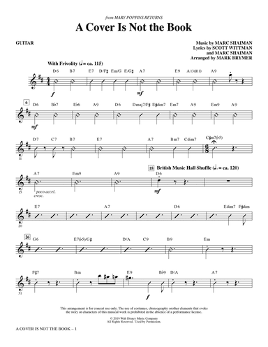 A Cover Is Not the Book (from Mary Poppins Returns) (arr. Mark Brymer) - Guitar