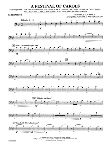 A Festival of Carols: 1st Trombone