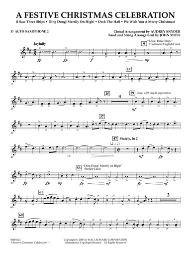 A Festive Christmas Celebration (with opt. choir) - Eb Alto Saxophone 2