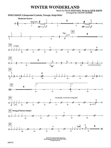 Winter Wonderland: 2nd Percussion
