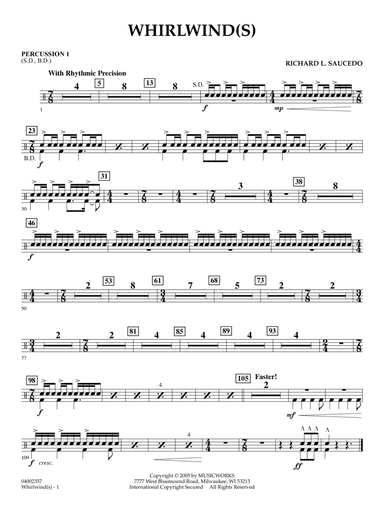 Whirlwind(s) - Percussion 1