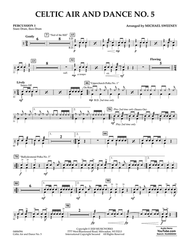 Celtic Air and Dance No. 5 - Percussion 1