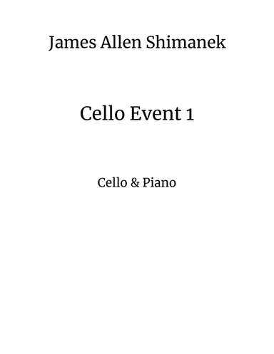 Cello Event 1