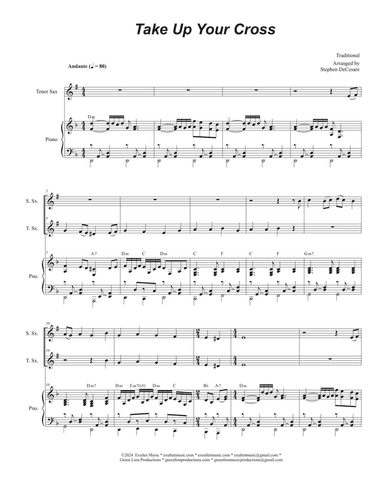 Take Up Your Cross (Duet for Soprano and Tenor Saxophone)