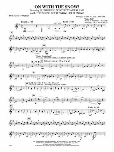 On with the Snow!: Baritone T.C.
