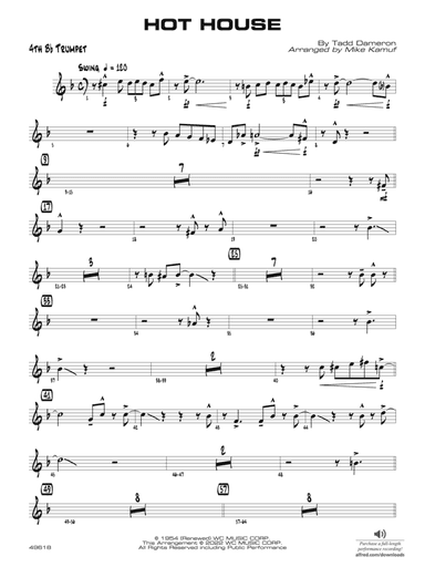 Hot House: 4th B-flat Trumpet