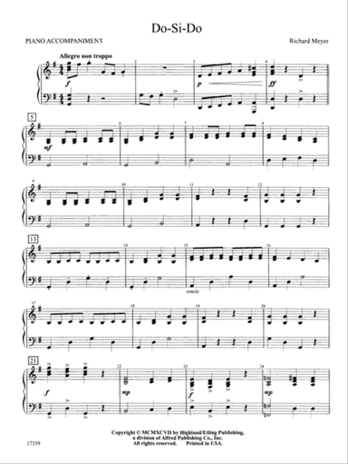 Do-Si-Do: Piano Accompaniment