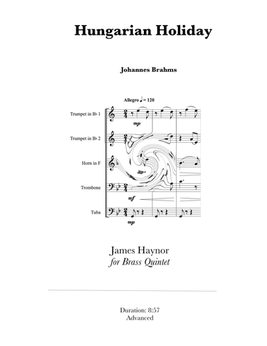 Hungarian Holiday for Brass Quintet
