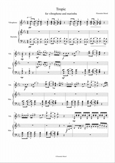 Tropic for vibraphone and marimba