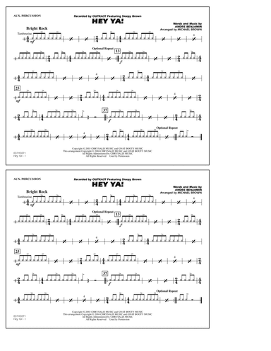 Hey Ya! (arr. Michael Brown) - Aux Percussion