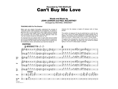 Can't Buy Me Love (arr. Michael Sweeney) - Full Score