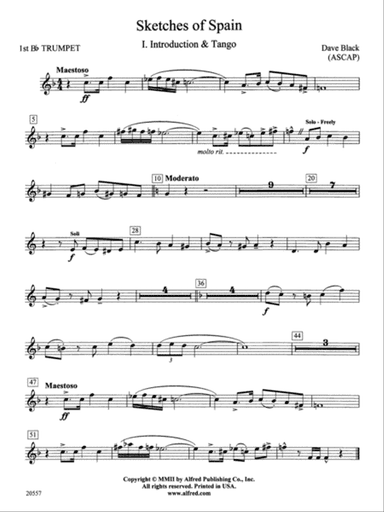 Sketches of Spain: 1st B-flat Trumpet