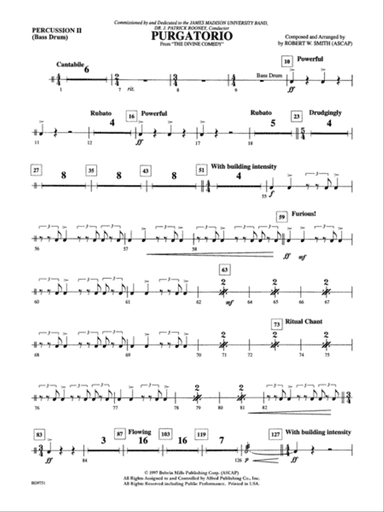 Purgatorio (from The Divine Comedy): 2nd Percussion