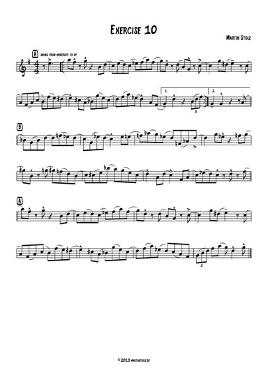Jazz Exercise 10 Flute