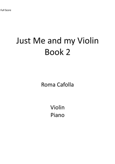 Just Me and my Violin Book 2