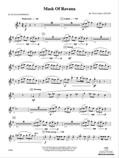 Mask of Ravana: E-flat Alto Saxophone