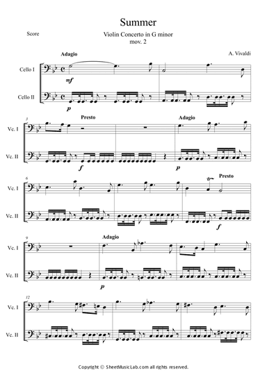 The Four Seasons: Summer 2nd Movement
