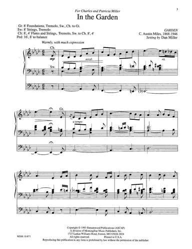 Three Gospel Favorites for Organ