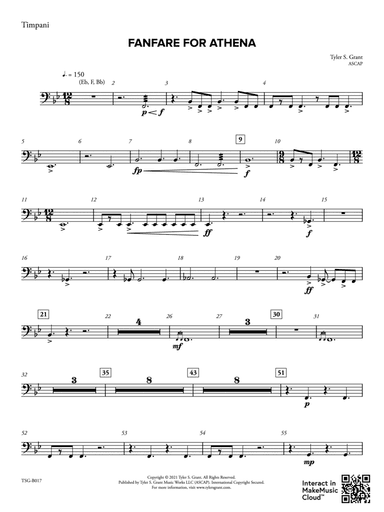 Fanfare for Athena: Timpani