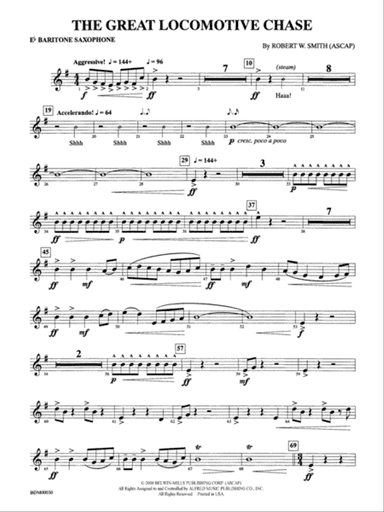 The Great Locomotive Chase: E-flat Baritone Saxophone