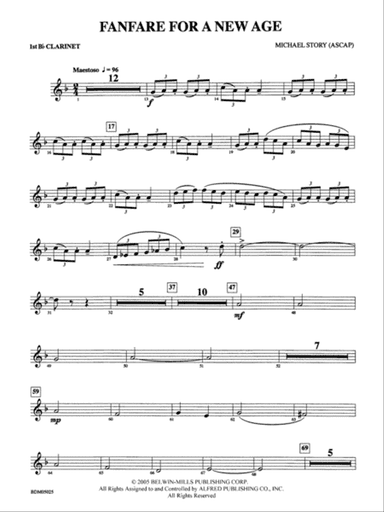 Fanfare for a New Age: 1st B-flat Clarinet