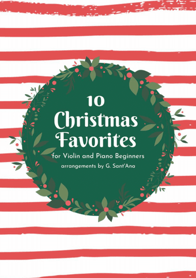 10 Christmas Favorites for Violin and Piano Beginners (Easy Violin / Easy Piano)