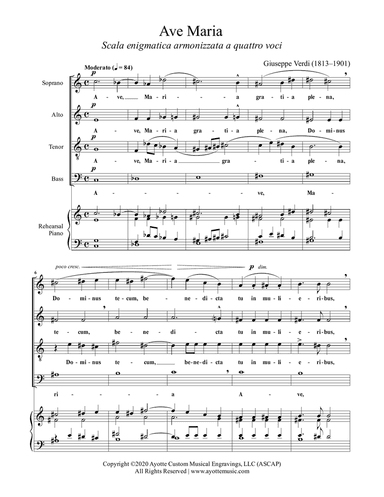 Verdi Ave Maria from Quattro pezzi sacri