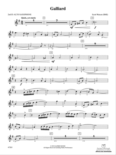 Galliard: 2nd E-flat Alto Saxophone