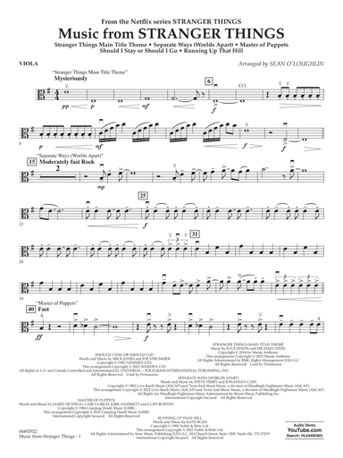 Music from Stranger Things - Viola
