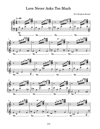 Love Never Asks Too Much