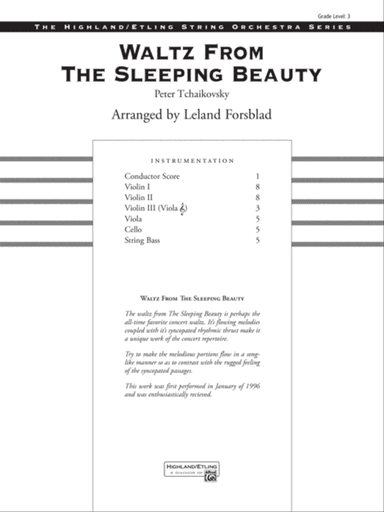 Waltz from The Sleeping Beauty: Score