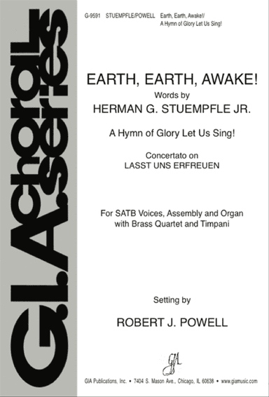 Earth, Earth, Awake! / A Hymn of Glory Let Us Sing! - Full Score and Parts