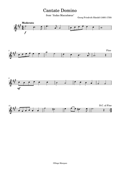 Cantate Domino in A
