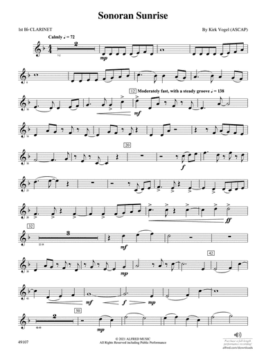Sonoran Sunrise: 1st B-flat Clarinet