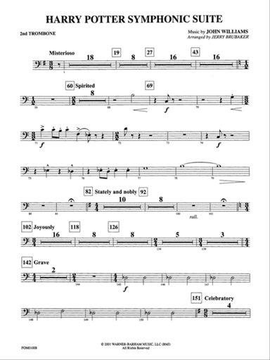Harry Potter Symphonic Suite: 2nd Trombone