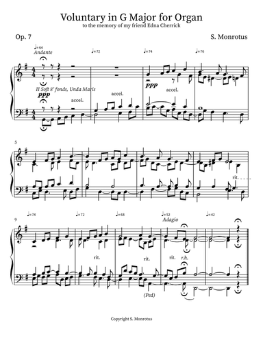 Voluntary in G Major for Organ
