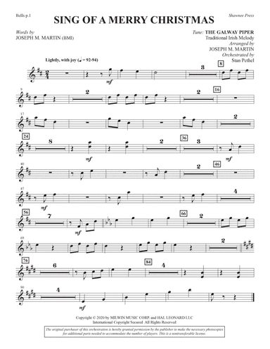 Sing of a Merry Christmas (Chamber Orchestra) - Bells