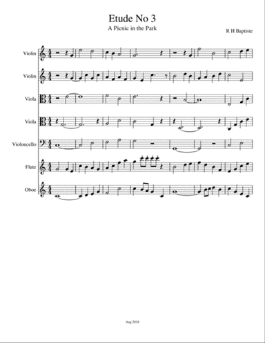 Etude No 3 - A Picnic in the Park