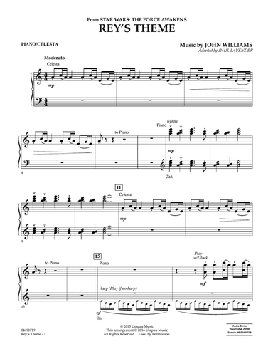 Rey's Theme - Piano/Celesta