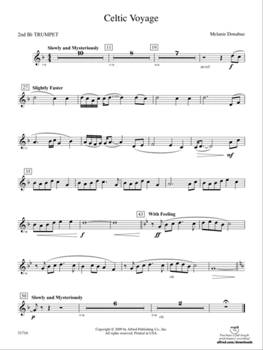 Celtic Voyage: 2nd B-flat Trumpet