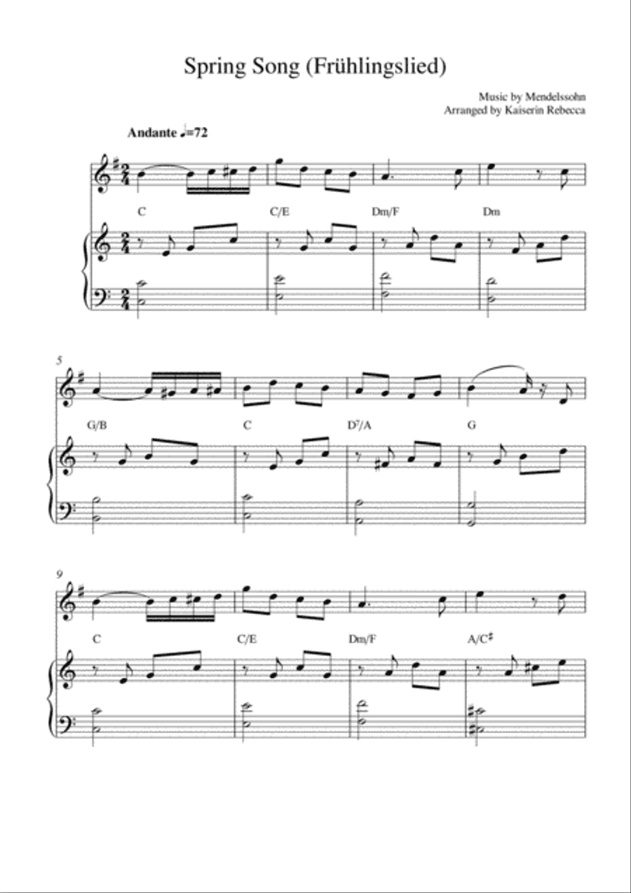 Spring Song (Frühlingslied)