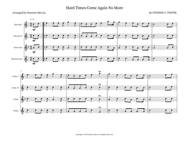 Hard Times Come Again No More