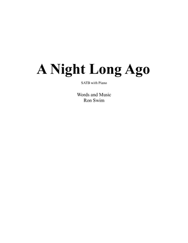A Night Long Ago