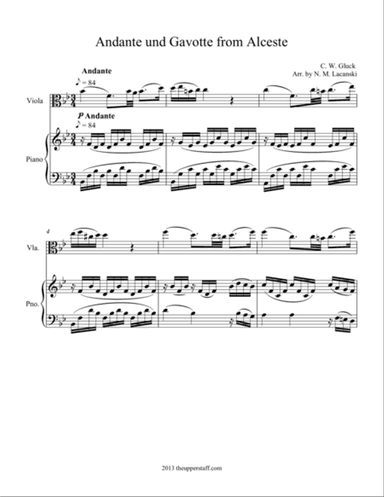Andante and Gavotte from Alceste